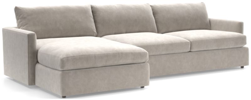 Lounge II 2Piece Sectional Sofa + Reviews Crate and Barrel