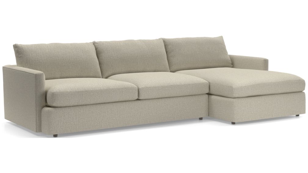 Lounge II 2Piece Sectional Sofa + Reviews Crate and Barrel