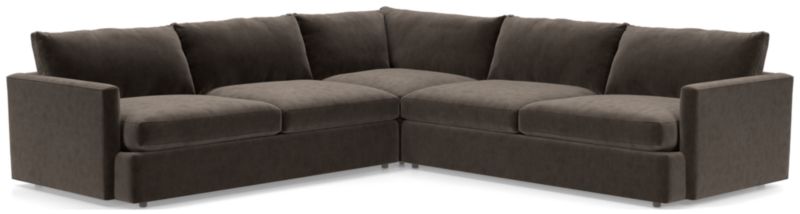 Lounge II 3Piece Sectional Sofa + Reviews Crate and Barrel
