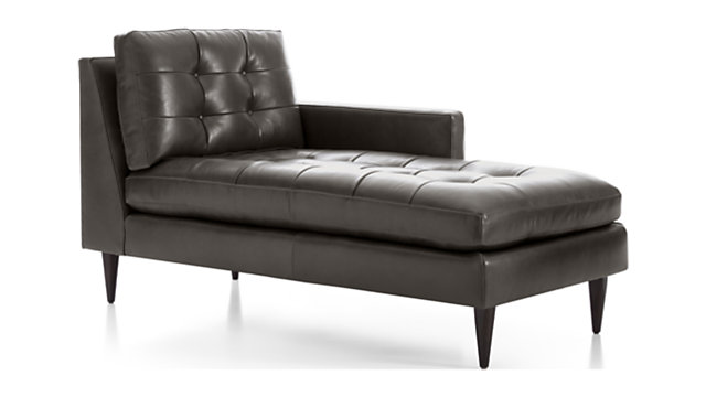 Petrie Leather Right Arm Midcentury Chaise Lounge Reviews Right Arm Midcentury Chaise Lounge