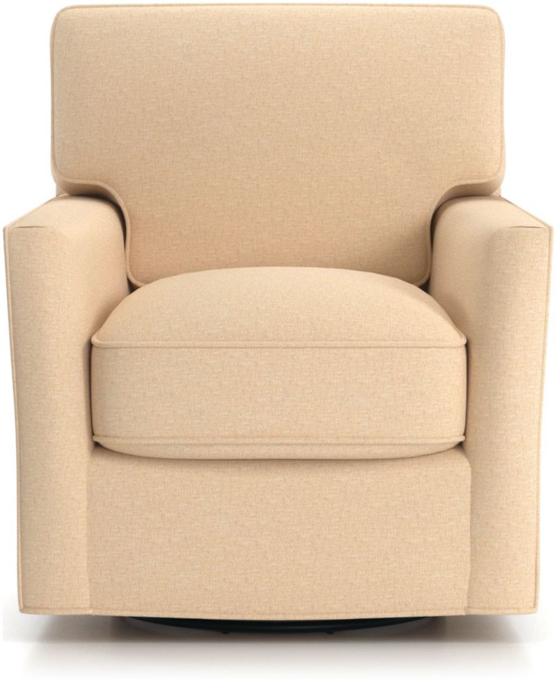 Talia Swivel Chair + Reviews Crate and Barrel