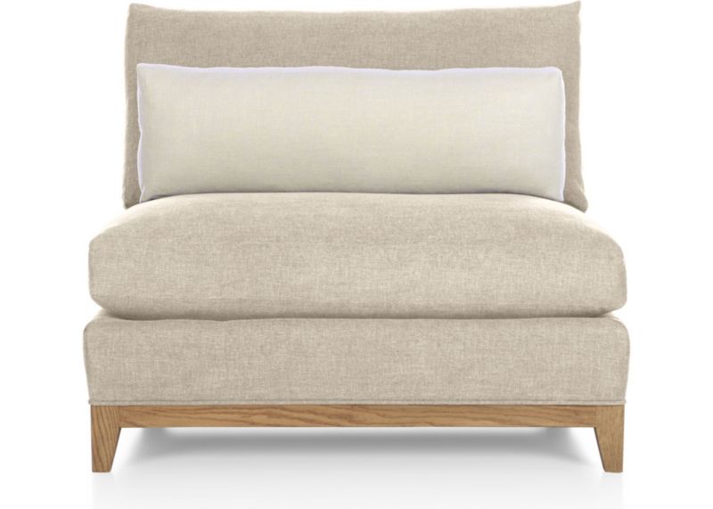 Taraval Armless Chair with Oak Base Crate and Barrel