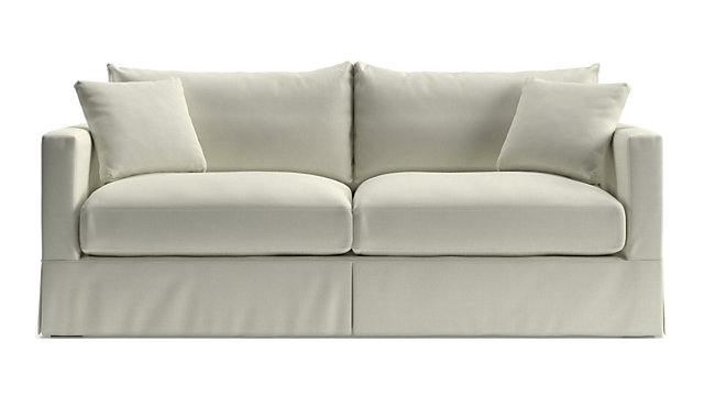 Willow Modern Slipcovered Queen Sleeper Sofa Reviews Crate And Barrel