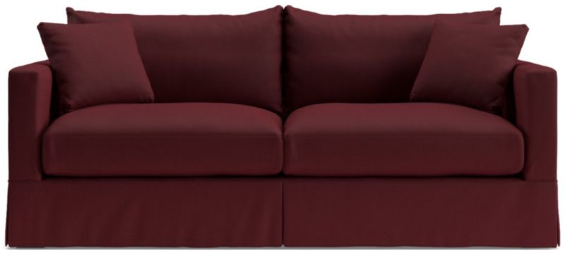 Willow Modern Slipcovered Sofa + Reviews Crate and Barrel