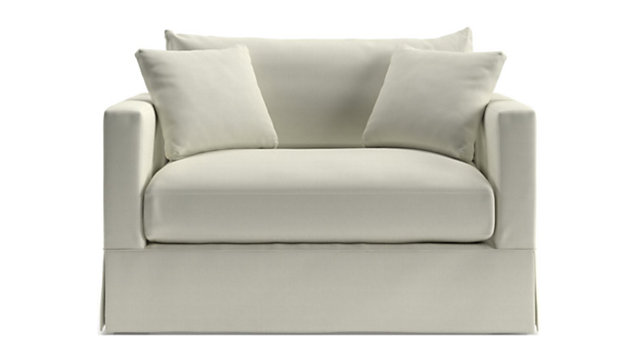 Willow Modern Slipcovered Twin Sleeper Sofa With Air Mattress Willow Modern Slipcovered Twin Sleeper Sofa With Air Mattress