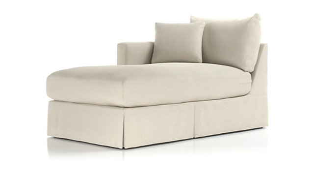 Slipcover Only For Willow Left Arm Chaise Crate And Barrel Willow Left Arm Chaise