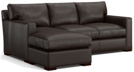 Axis II Leather Left Arm 3-Seat Lounger shown in Libby, Espresso