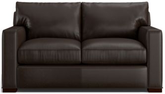 Axis II Leather Loveseat shown in Libby, Espresso