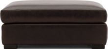 Axis II Leather Ottoman and a Half shown in Libby, Espresso