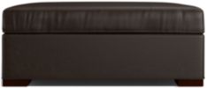 Axis II Leather Storage Ottoman shown in Libby, Espresso
