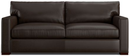 Axis II Leather 2-Seat Queen Sleeper Sofa shown in Libby, Espresso