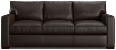 Axis II Leather 3-Seat Queen Sleeper Sofa shown in Libby, Espresso