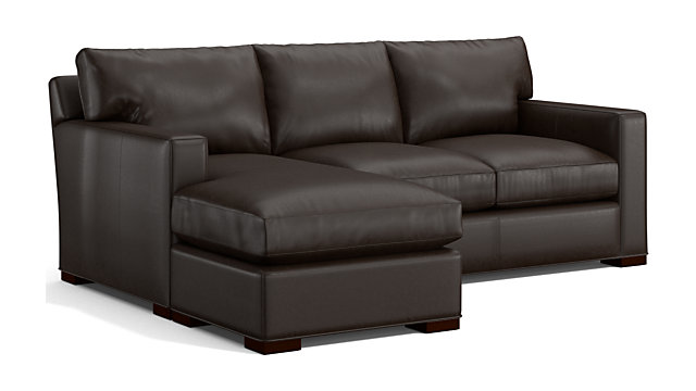 Axis Ii Queen Sleeper Sofa With Chaise Reviews Crate And Barrel Tap To Zoom Axis Ii Leather Left Arm Queen Sleeper Lounger Shown In Libby Espresso