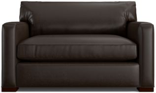 Axis II Leather Twin Sleeper Sofa with Air Mattress shown in Libby, Espresso