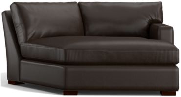 Axis II Leather Right Arm Angled Chaise Lounge shown in Libby, Espresso