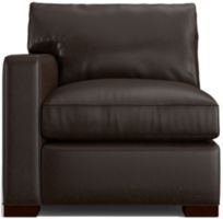 Axis II Leather Left Arm Sectional Chair shown in Libby, Espresso