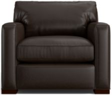 Axis II Leather 40" Chair shown in Libby, Espresso