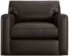 Axis II Leather Swivel Chair shown in Libby, Espresso