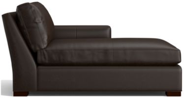 Axis II Leather Right Arm Chaise shown in Libby, Espresso