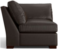 Axis II Leather Corner Chair shown in Libby, Espresso