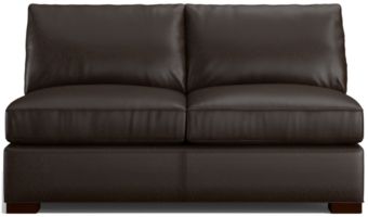 Axis II Leather Armless Full Sleeper Sofa with Air Mattress shown in Libby, Espresso