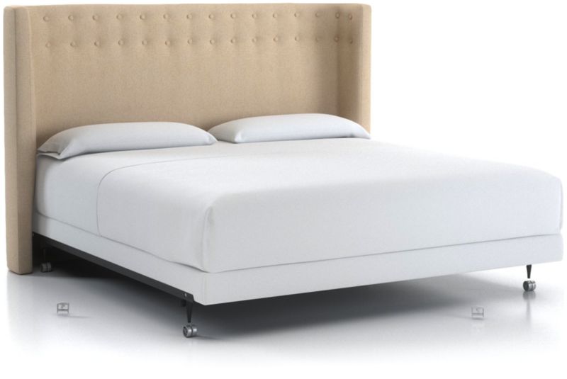 Gia Upholstered King Headboard in Beds & Headboards + Reviews Crate and Barrel