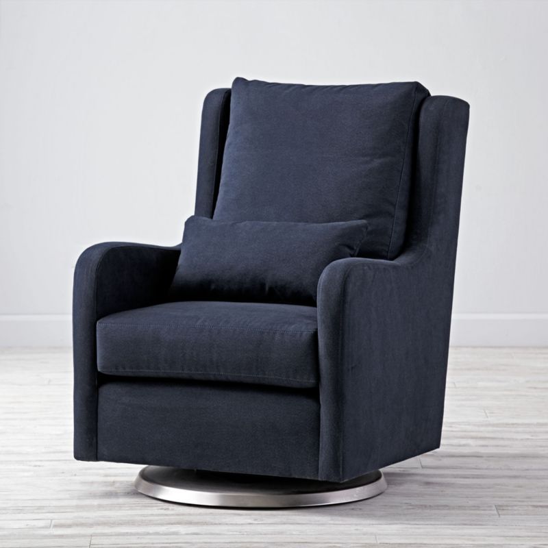 navy glider chair