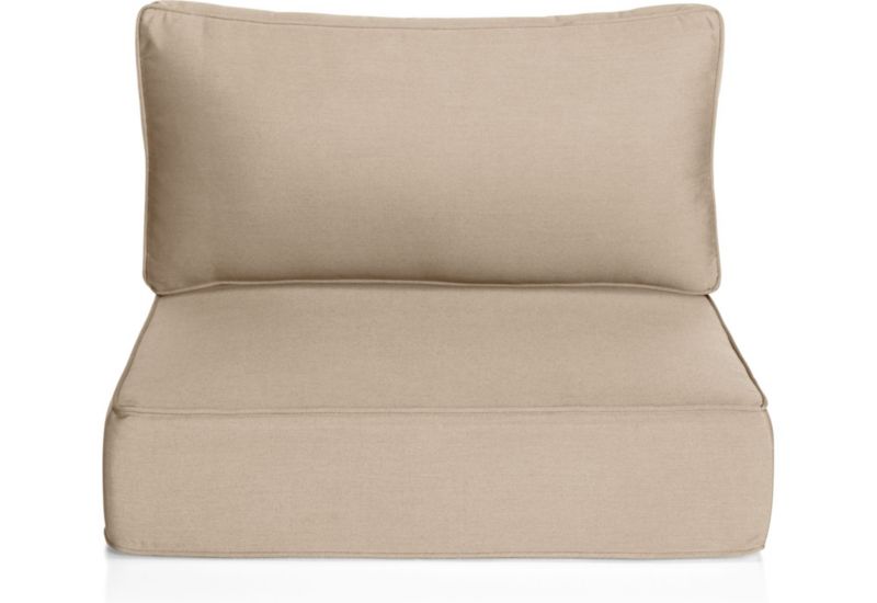 Ventura Stone White Outdoor Chair Cushion in Furniture Cushions