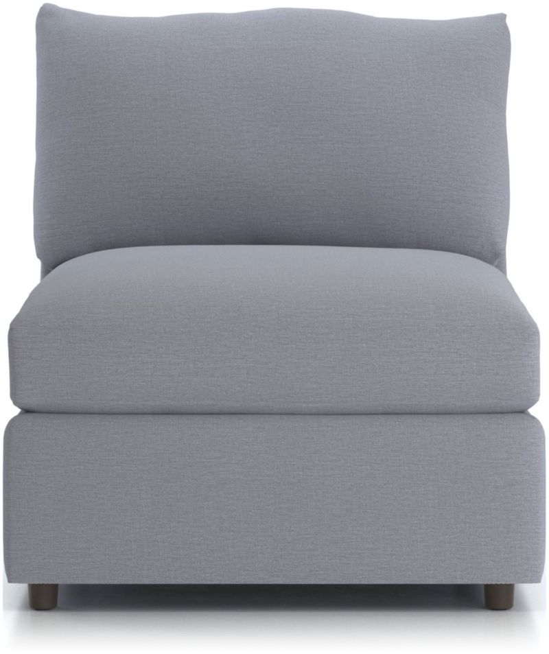 Lounge II Petite Outdoor Upholstered Armless Chair Crate and Barrel