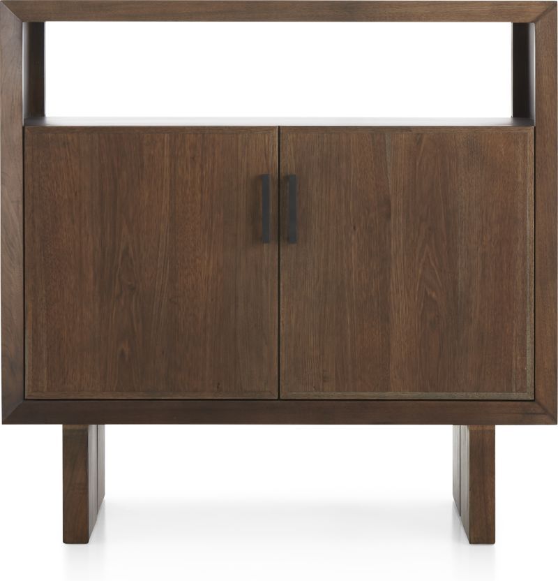 Monarch Shiitake Solid Walnut Small Sideboard in Buffets & Sideboards + Reviews Crate and Barrel