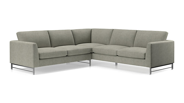 Tyson 2 Piece Left Arm Corner Sofa Sectional With Stainless Steel Tap To Zoom Tyson 2 Piece Left Arm Corner Sofa Sectional With Stainless Steel Base