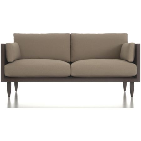 Sherwood Exposed Wood Frame Loveseat Reviews Crate And Barrel