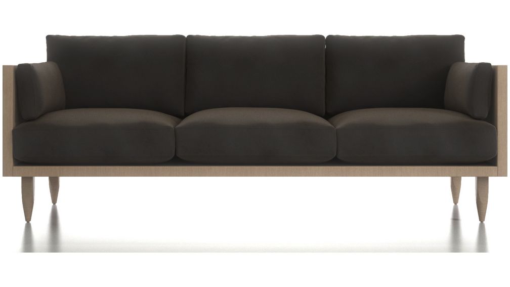 Sherwood 3Seat Exposed Wood Frame Sofa + Reviews Crate and Barrel