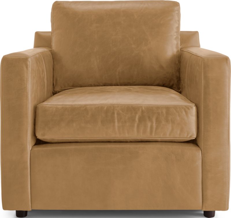 Barrett Leather Track Arm Chair Crate and Barrel