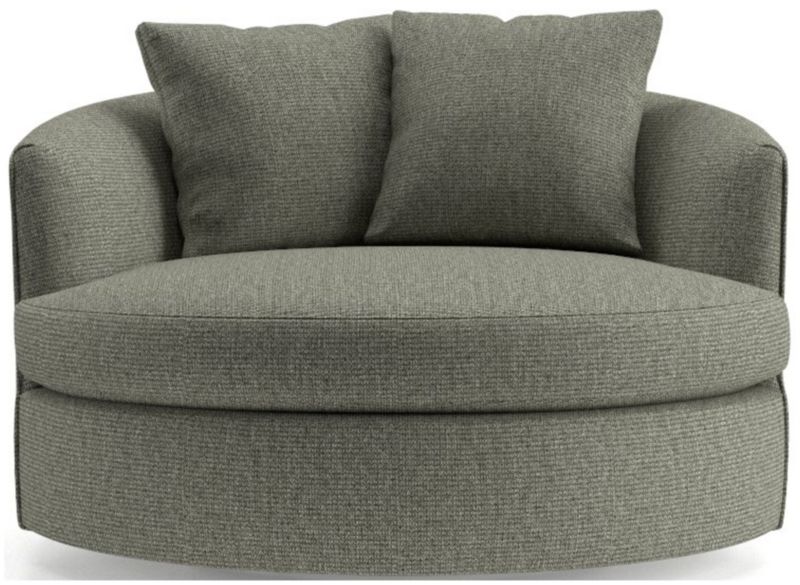 Tillie Grand Swivel Chair | Crate and Barrel