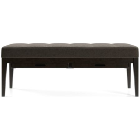 Nash Small Tufted Bench With Tray Crate And Barrel