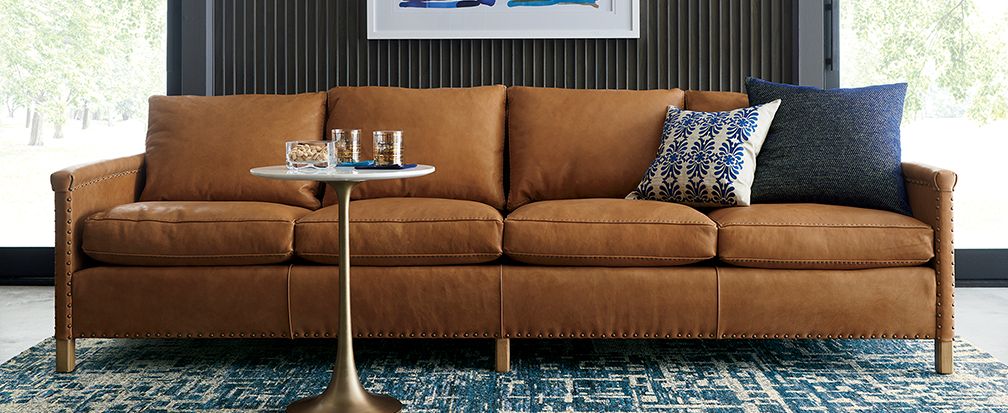 Sofa Fabric Types Crate And Barrel, What Type Of Leather Is Best For Sofas