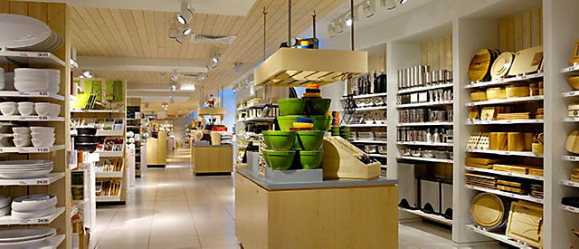 Exterior view of Crate and Barrel location, Square One Shopping Centre